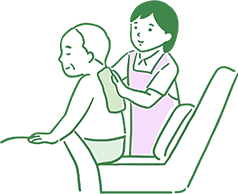 身体介護のイラスト